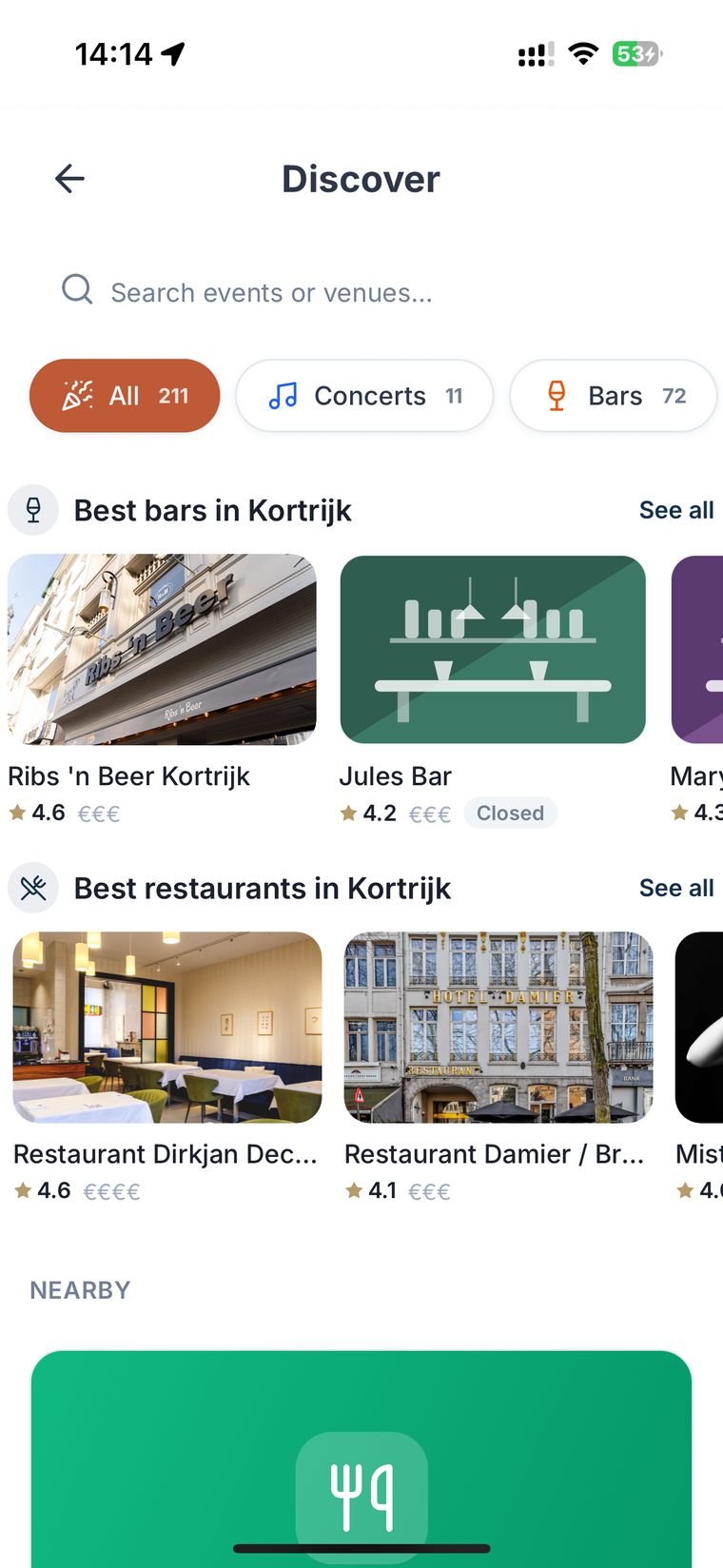 Hand-picked best bars and best restaurants for a city