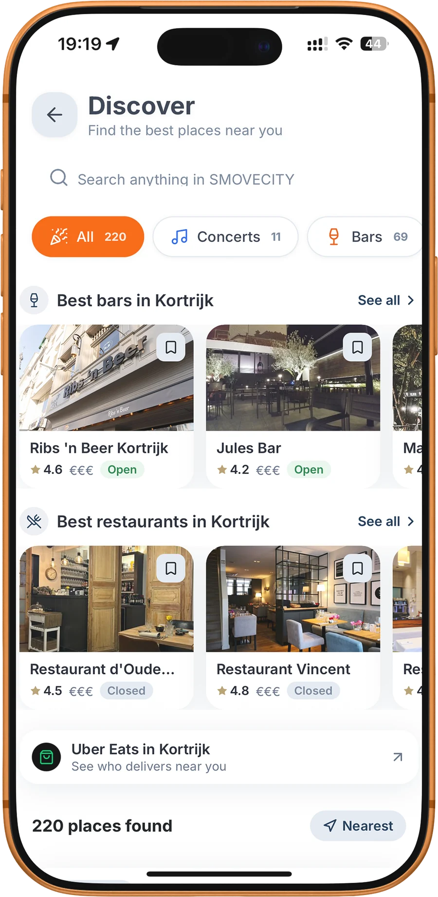 Discover: best bars and restaurants in Kortrijk, concerts, 220 places found