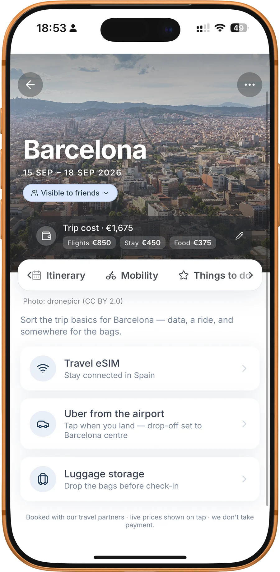 Arrival essentials: eSIM, Uber and luggage storage